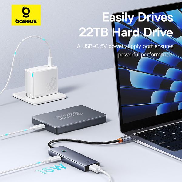 هاب 4 پورت USB بیسوس مدل  UltraJoy Series BS-OH108 (گارانتی 24 ماهه آونگ)