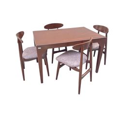 میز و صندلی ناهارخوری چهار نفره گروه تولید اسپیناس مدل Van-240004