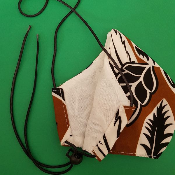 ماسک پارچه ای زنانه مدل برگ