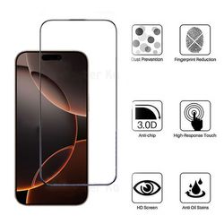 گلس iPhone 16 Pro Max برند Kuzoom 3D curved Edge
