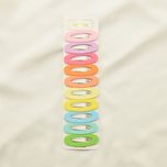 گیره مو زنانه مدل تق تقی شمعی بیضی پاستیلی بسته 10 عددی