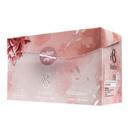 نوار بهداشتی بئاتریس مدل Cotton سایز بزرگ بسته 18 عددی - 12 بسته در هر کارتن