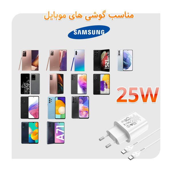 شارژر دیواری هوکو مدل N22 PD 25W به همراه کابل Type-C – فست شارژ سریع و ایمن