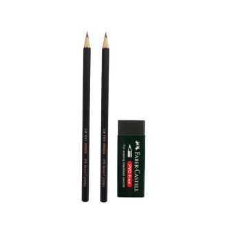  مداد فابرکاستل مدل 1111 به همراه پاک کن مجموعه سه عددی