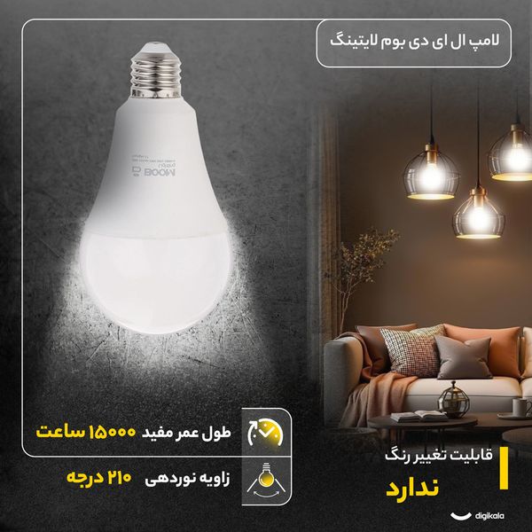 لامپ ال ای دی 20 وات مدل حبابی پایه E27