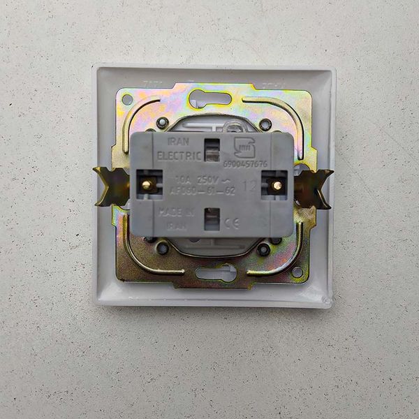 کلید دو پل ایران الکتریک طرح الیزه بسته دو عددی