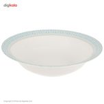 سرویس 102 پارچه چینی زرین ایران سری ایتالیا اف مدل سپید صدف درجه یک