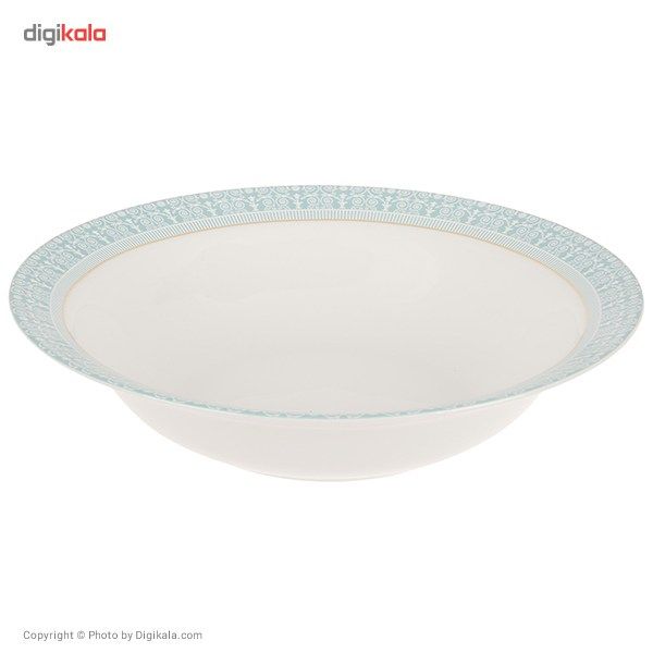 سرویس 102 پارچه چینی زرین ایران سری ایتالیا اف مدل سپید صدف درجه یک