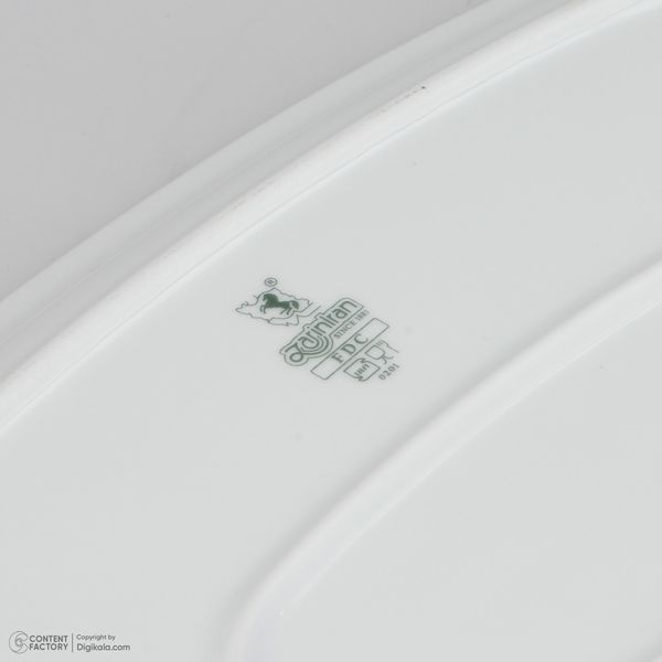 سرویس چینی 27 پارچه غذاخوری چینی زرین ایران سری کواترو مدل سمن درجه عالی