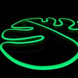 چراغ دیواری مدل نئون طرح برگ