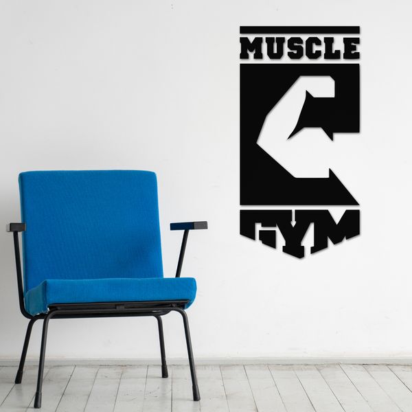 استیکر ناویا طرح GYM چوبی