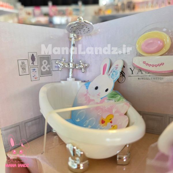 عروسک دخترانه مدل خرگوش طرح وان حمام