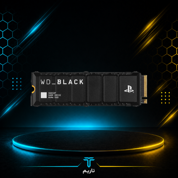 SSD وسترن دیجیتال WD_BLACK SN850P NVMe یک ترابایت با هیت‌سینک مخصوص PS5