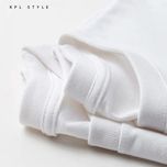 تیشرت باکسی یقه گرد 100٪ پنبه با چاپ مینیمال تایپوگرافی | کد 1310