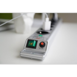 چند راهی برق ,محافظ ولتاژ و محافظ شوک 8 خانه برند برننشتول مدل سوپر سالید Brennenstuhl Super-Solid