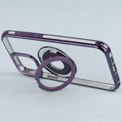 قاب شفاف Fashion Trends استند شو + محافظ لنز رینگی iPhone 15 Pro Max