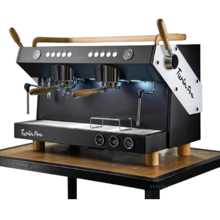 دستگاه اسپرسوساز صنعتی دو گروپ Turin Lamorindo PID دار با پری‌اینفیوژن و تال‌کاپ