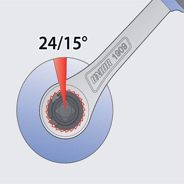 دسته بکس جغجغه ای یونیور مدل 1909 سایز 1/2 اینچ