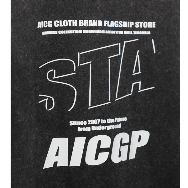 تیشرت وارداتی باکسی طرح STACGUP سنگشور
