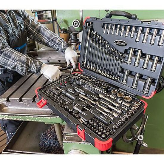 جعبه بکس پرپارچه ویگور مدل V3277N مجموعه 212 عددی