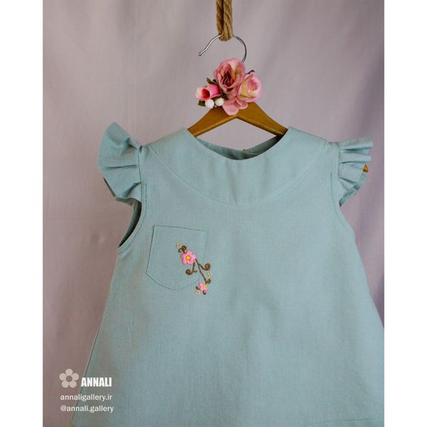 ست تاپ و شورتک ماریا رنگ آبی