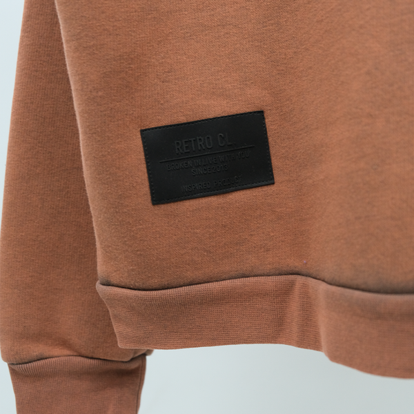 هودی برند رترو قهوه ای