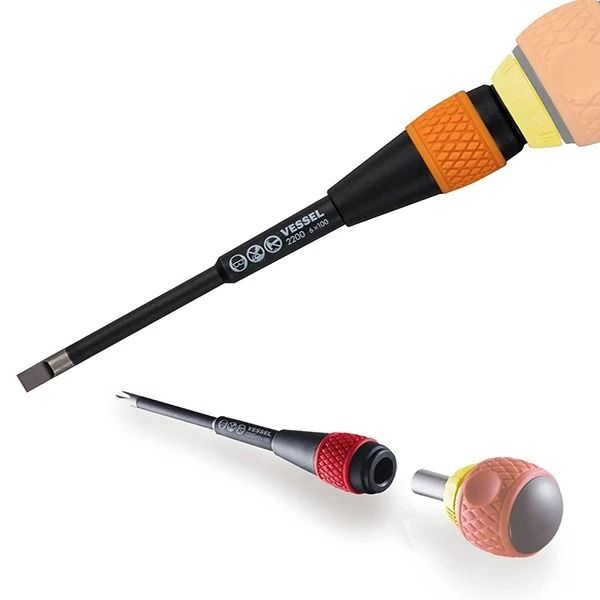 پیچ گوشتی جغجغه ای دوسو وسل مدل ballgrip2200 سایز 6x100