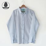 پیراهن راه راه مردانه پنبه ای - کد 0031