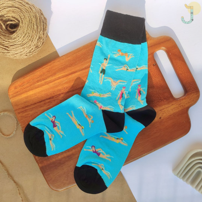 جوراب ساقدار یونیسکس طرح شنا برند ترک EGS Socks