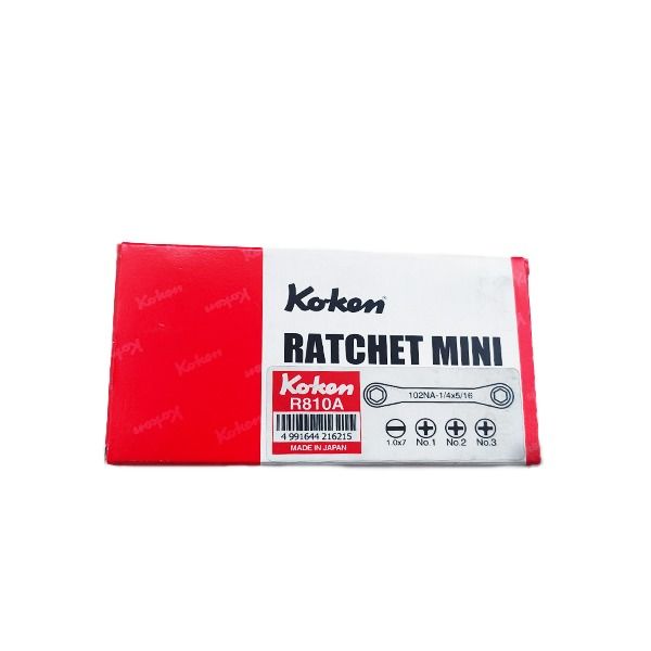 آچار دوسر جغجغه ای بیت خور کوکن مدل R810A مجموعه 5 عددی