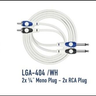KIRLIN CABLE LGA-404/3M (2*RCA PLUG-2*1/4 MONO PLUG)