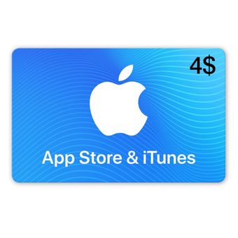 گیفت کارت 4$ دلاری آیتونز اپل