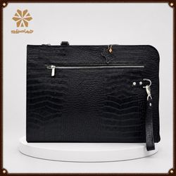 کیف اداری مردانه چرم اصل نایب مدل کروکدیل کد 1