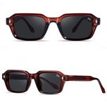 عینک آفتابی مستطیلی آلبرت وگ مدل SZ8106 Sangria Obsidian