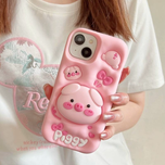 قاب piggy پاپ سوکتی / آیفون - سامسونگ - شیاومی / (کدC3772)TO