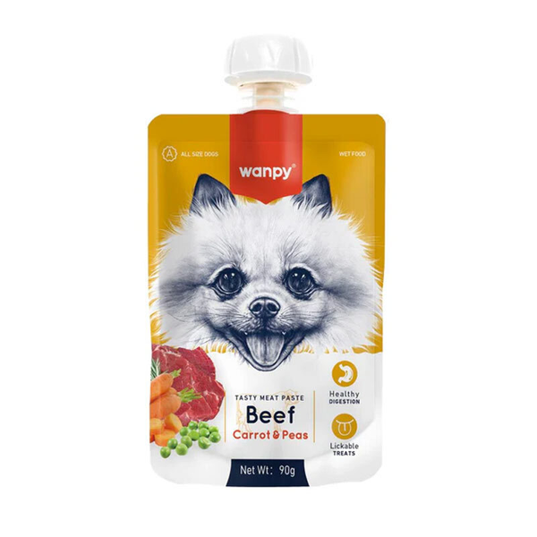 پودینگ انگلیسی نویس سگ ونپی با طعم گوشت گوساله و هویج Wanpy Pudding Beef & Carrot