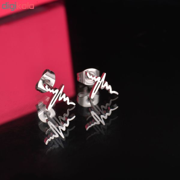 گوشواره زنانه طرح نبض کد GO1263