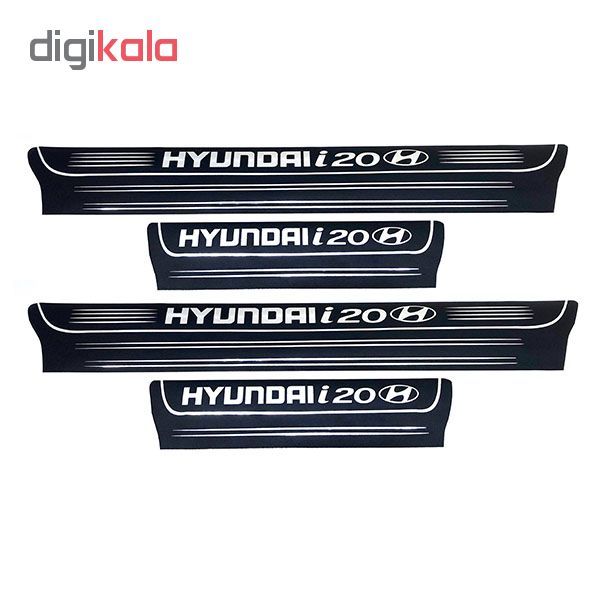 برچسب پارکابی خودرو کد SK015 مناسب برای هیوندا i20 مجموعه 4 عددی*54