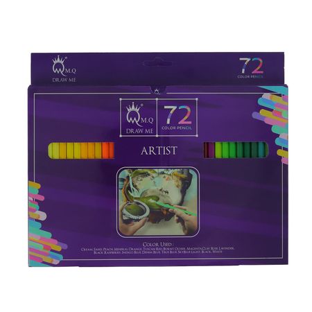 مداد رنگی 72 رنگ ام کیو مدل آرتیست جعبه مقوایی