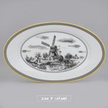 سرویس چینی 102 پارچه غذا خوری چینی زرین ایران سری ایتالیا اف مدل ویلیج درجه یک