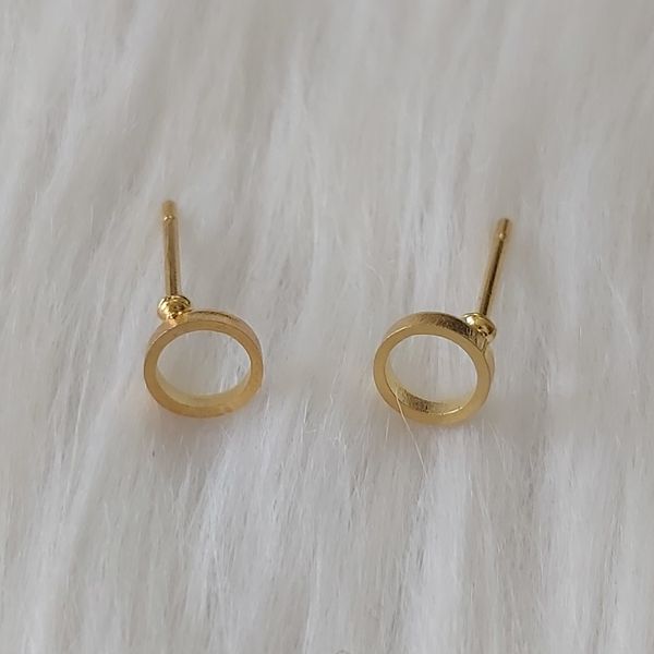 گوشواره زنانه مدل میخی طرح دایره کد shape111*549