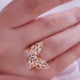 انگشتر پروانه جواهری