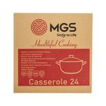 قابلمه گرانیت ام جی اس مدل فورج کد 005 سایز 24