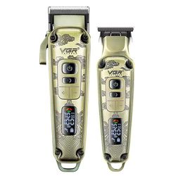 ماشین اصلاح موی سر و صورت وی جی ار مدل V-643+5Vadapter مجموعه دو عددی*854