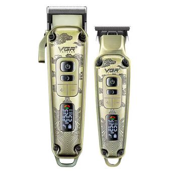 ماشین اصلاح موی سر و صورت وی جی ار مدل V-643+5Vadapter مجموعه دو عددی*854