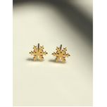 گوشواره زنانه طرح دانه برف مدل 43