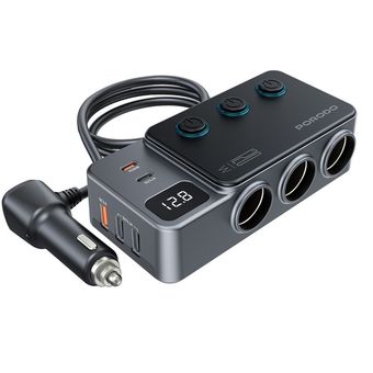 شارژر هاب فندکی 120 وات پرودو مدل PDFWCH070DG