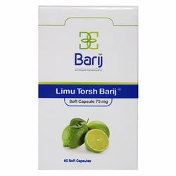 کپسول نرم لیمو ترش 75 میلی گرم باریج اسانس بسته 60 عددی