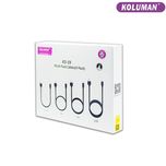 کابل تبدیل USB به USB - C کلومن مدل KD - 19 مجموعه 4 عددی