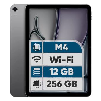 تبلت 11 اینچ اپل مدل iPad Air 2026 M4 Wi-Fi ظرفیت 256 گیگابایت و رم 12 گیگابایت، رزولوشن دوربین اصلی 12 مگاپیکسل، پشتیبانی از قل